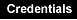 List of credentials